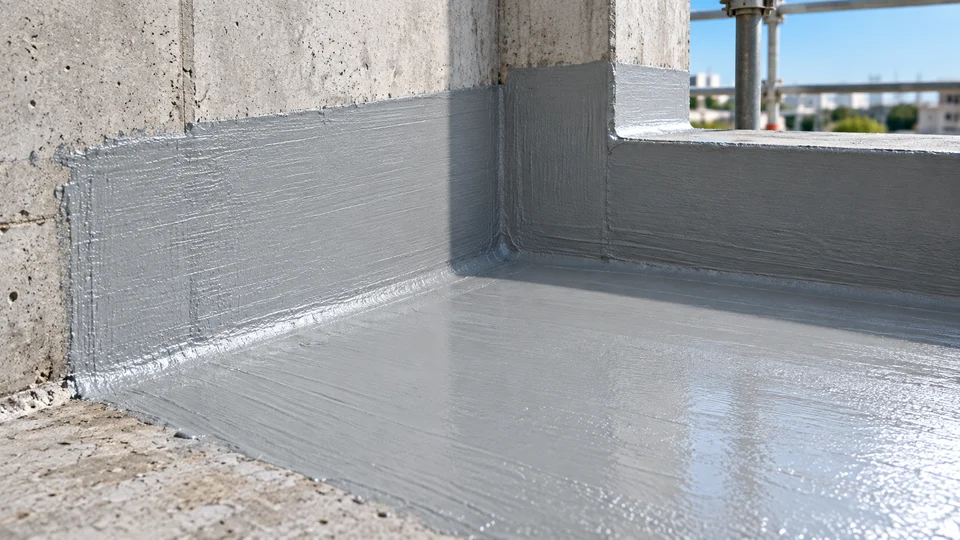 Flexible cementitious waterproofing